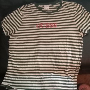 Guess large Men's Tee shirt. Stripe